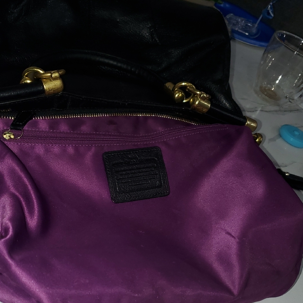 Coach Black Leather Madison Pinnacle Carrie Satchel - Picture 16 of 17